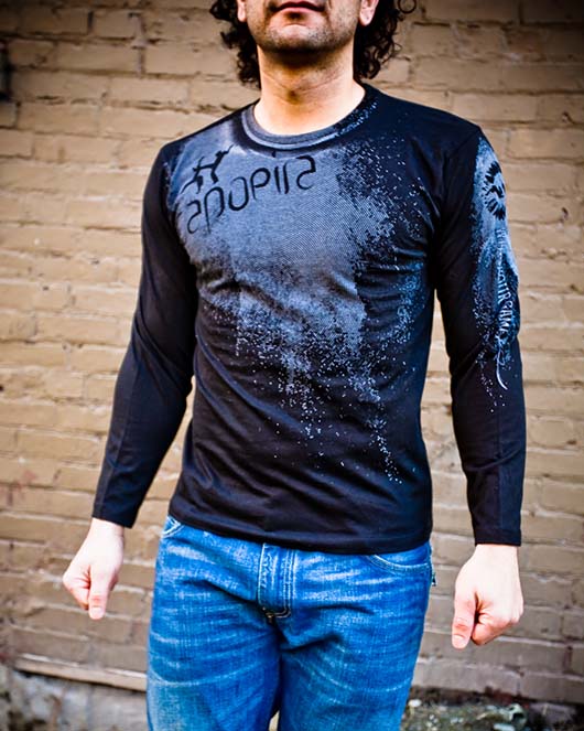 Men's Long Sleeve black Arte Shirt