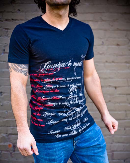 Men's Short Sleeve black Gunga Shirt